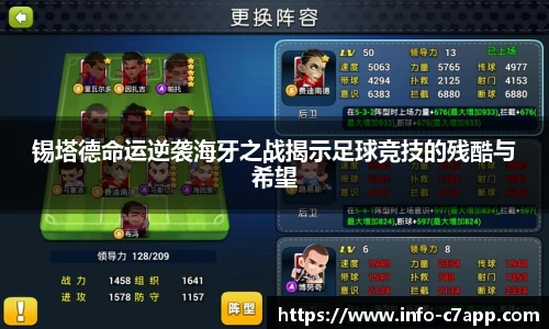 锡塔德命运逆袭海牙之战揭示足球竞技的残酷与希望